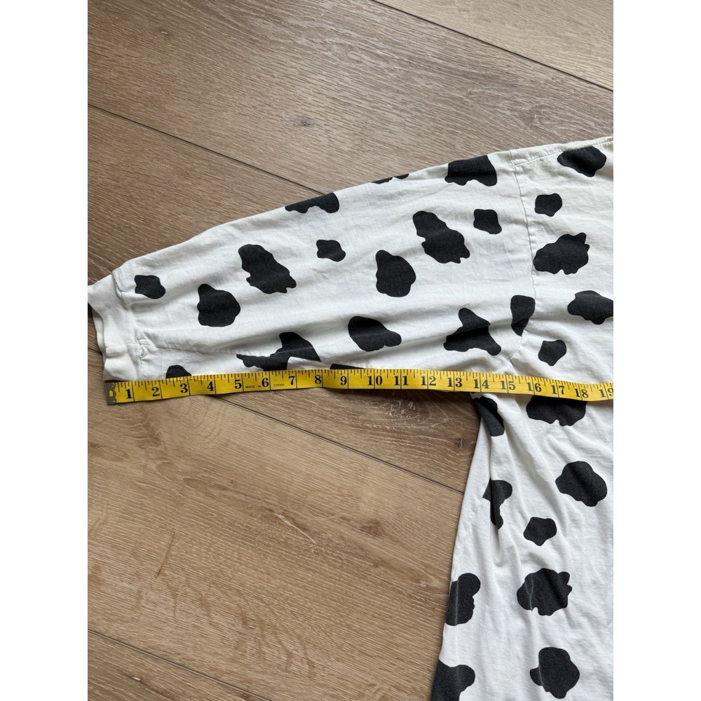 Vintage Cow Print Nightgown Or Oversized Tshirt Dress - Picture 6 of 8